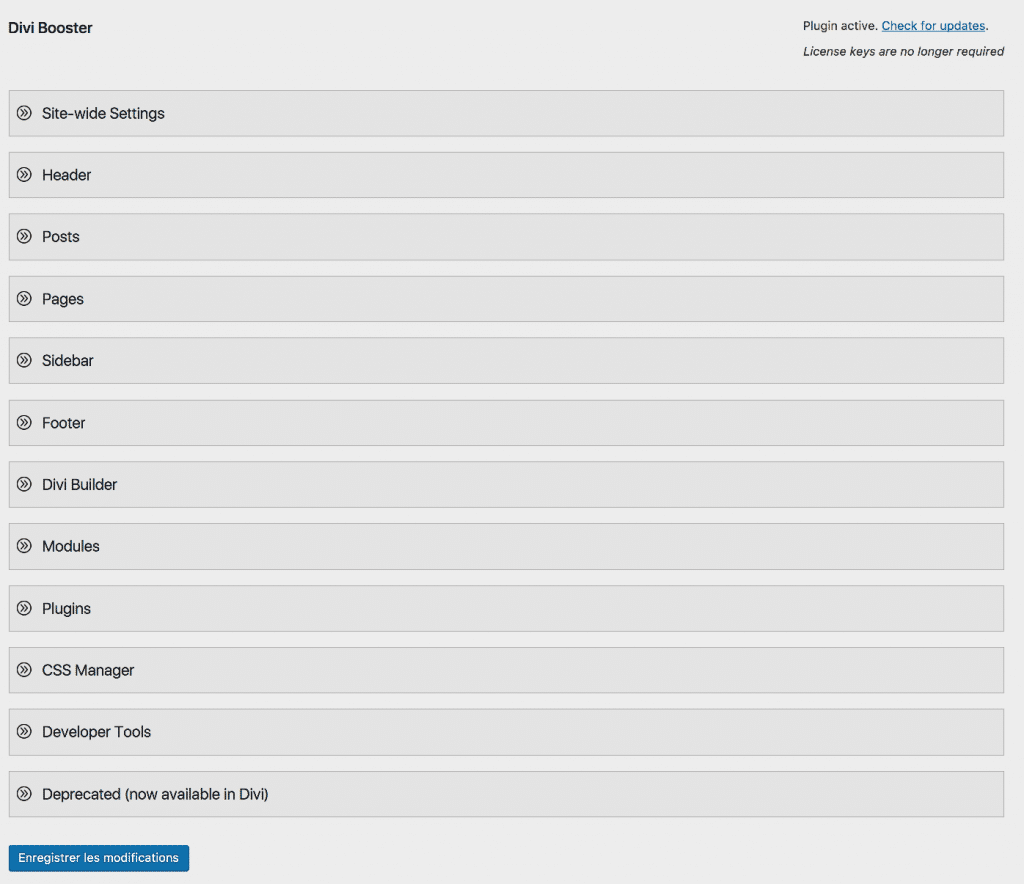 Menu Divi Booster