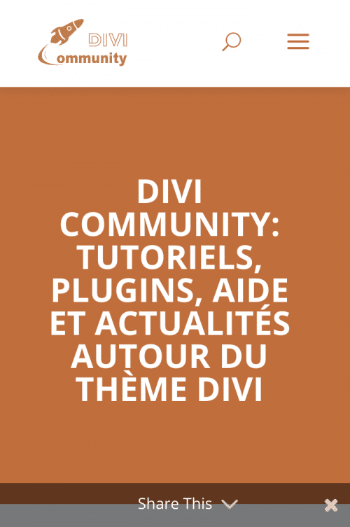 divi community mobile