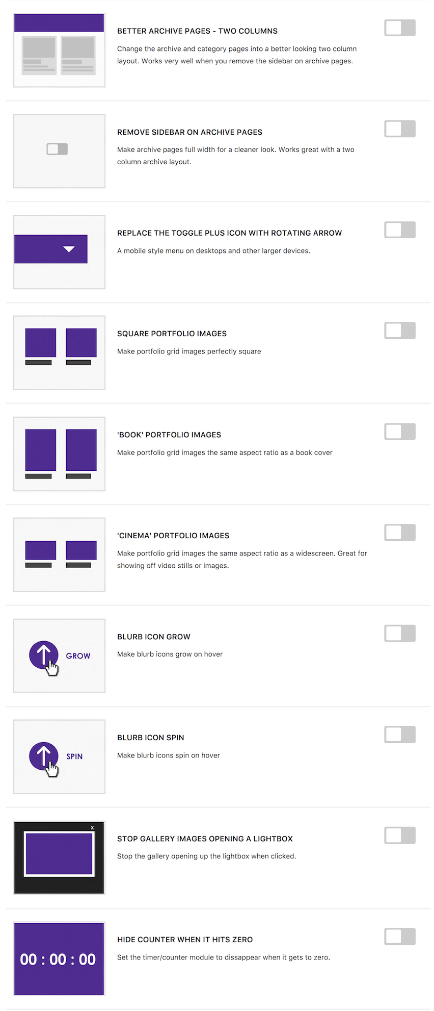 modules divi switch