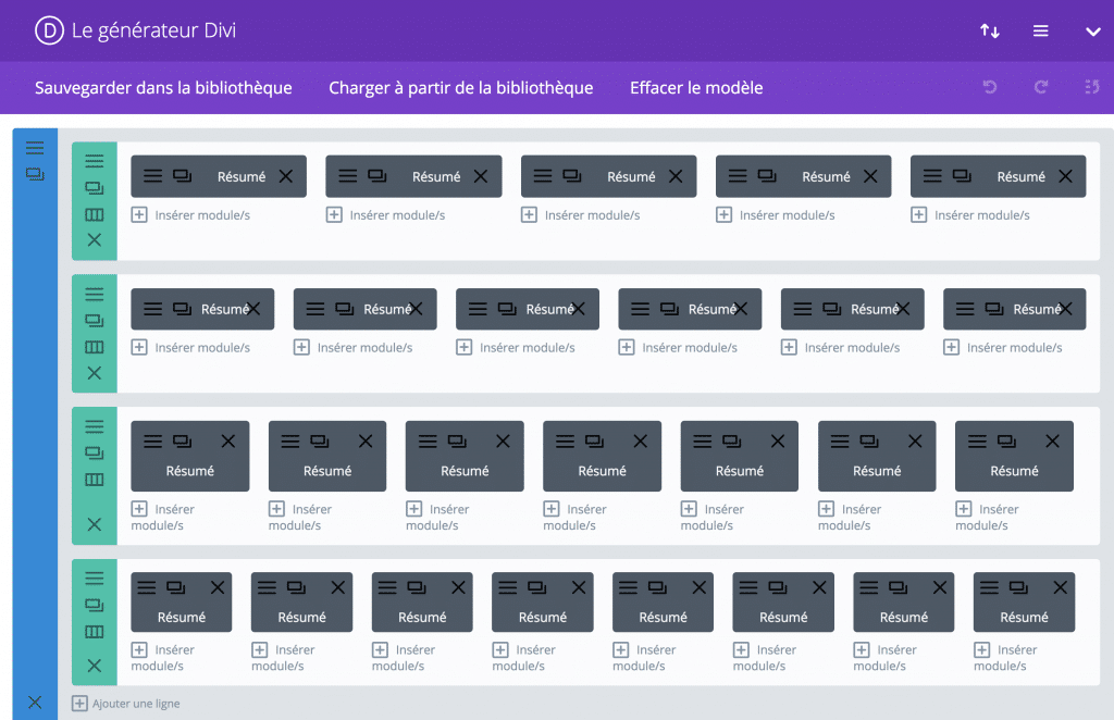 admin extended column layout divi