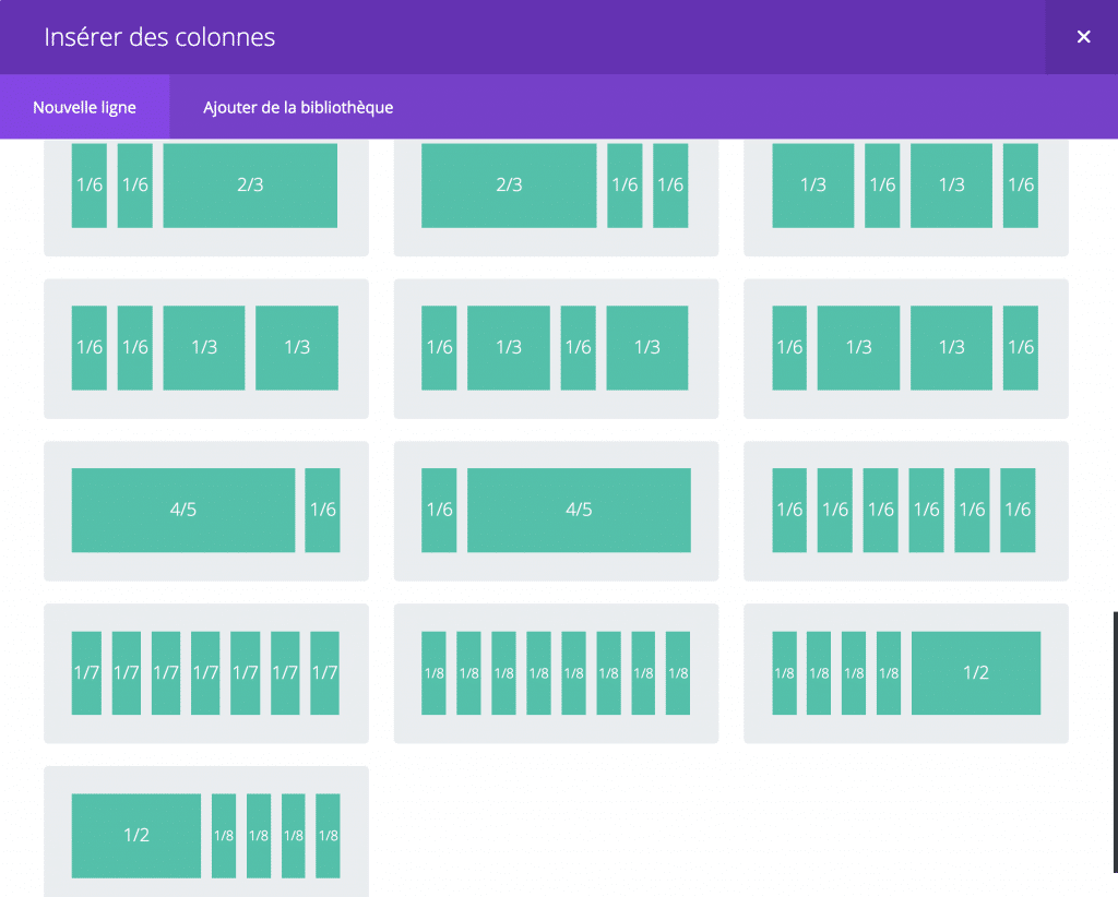 divi extended column layout