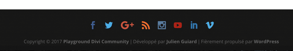 footer divi community