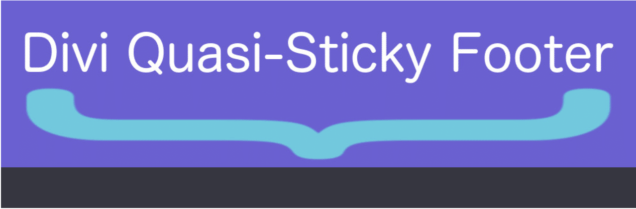 divi quasi sticky footer