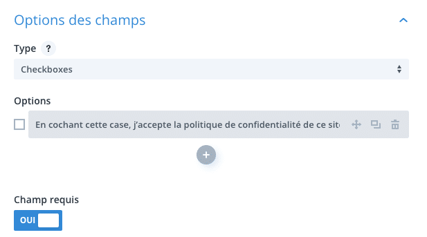 Divi Community - Ajoutez une case à cocher à votre formulaire Divi - RGPD