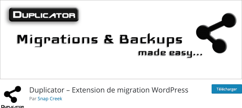 Créez des installateurs de vos sites Divi avec le plugin Duplicator.