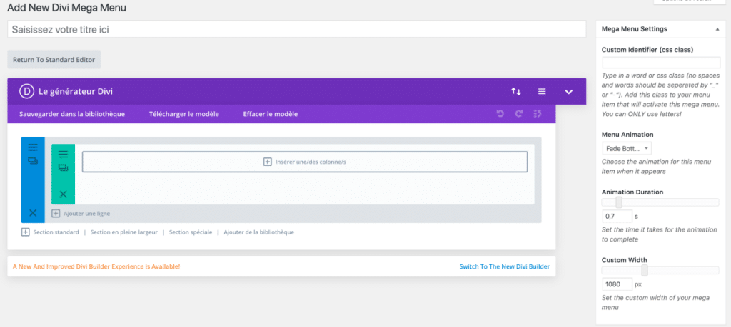 Créer un méga menu avec Divi Mega Menu - Divi Community