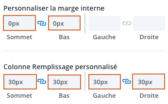 Configurez les marges d'une ligne dans le Divi Builder