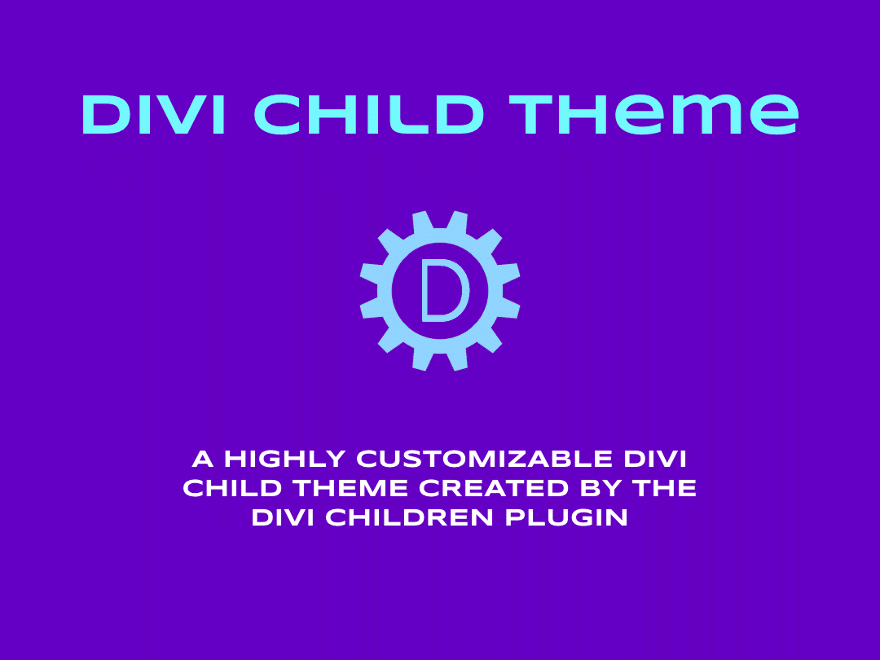 Le plugin Divi Children