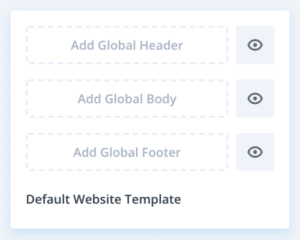 Le template global du site dans le Theme Builder de Divi 4