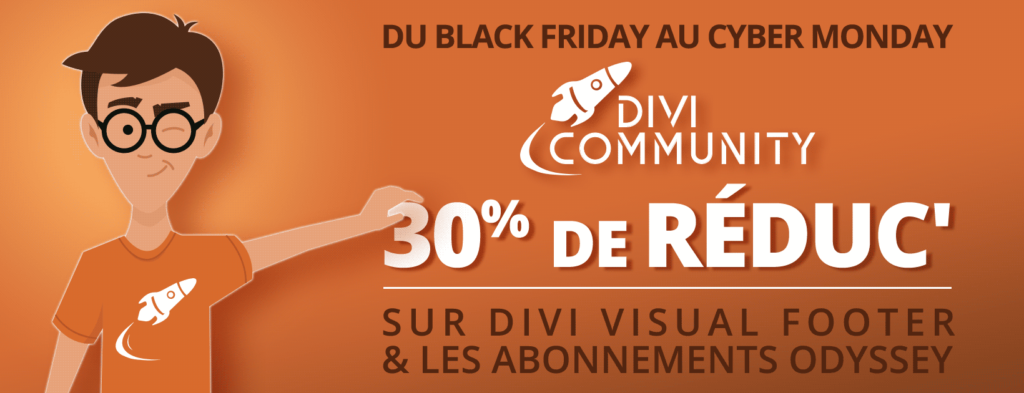 Black Friday et Cyber Monday 2019 chez Divi Community