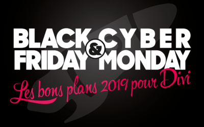 Black Friday & Cyber Monday 2019 : les bons plans pour Divi