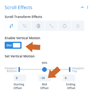 Utiliser les effets au scroll pour afficher le logo d'un site Divi