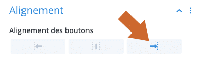 Paramétrer l'alignement du module bouton avec le Divi Builder