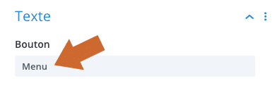Paramétrer l'intitulé du module bouton avec le Divi Builder