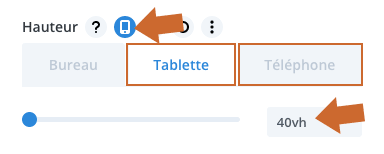 Définir la hauteur d'un slider sur mobile dans Divi