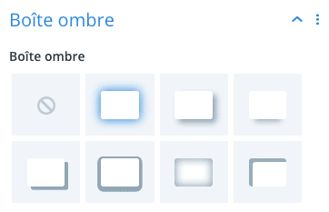 Ajouter une ombre dans le Divi Builder