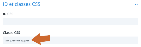 Ajouter une classe CSS à une colonne pour créer un carrousel avec Swiper dans le Divi Builder