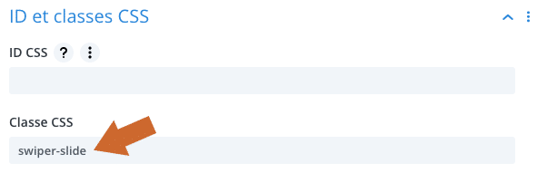 Ajouter une classe CSS à un module "image" pour créer un carrousel avec Swiper dans le Divi Builder