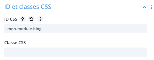 Ajouter un ID CSS pour cibler un module blog dans Divi