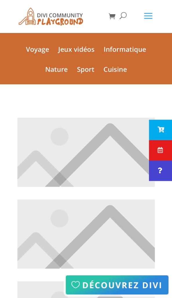 changement breakpoint menu horizontal divi